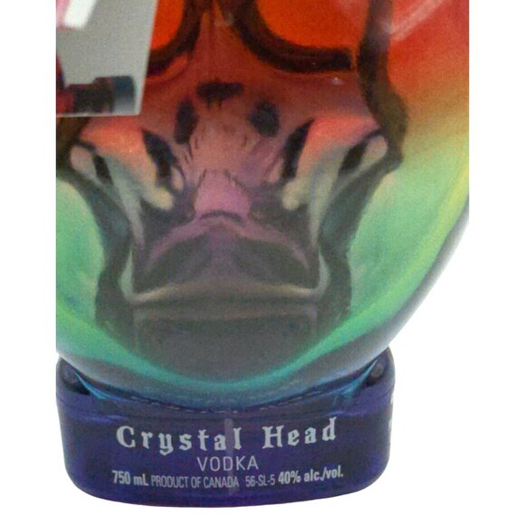 Crystal Head Rainbow Pride Vodka Collectible Art Bottle & Spirit - Picture 8 of 9